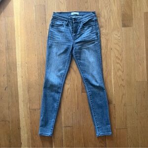 Madewell Gray High-Rise Skinny Jeans, Size 25